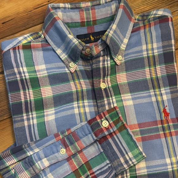 Ralph Lauren plaid button down size small - Picture 1 of 5